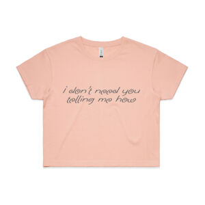 Telling - Womens Crop Tee Thumbnail
