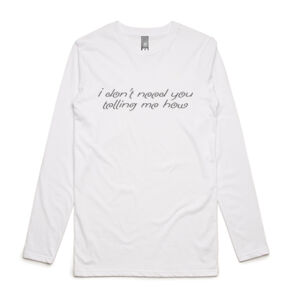 Telling - Mens Ink Longsleeve Tee Thumbnail