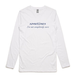 Sometimes - Mens Ink Longsleeve Tee Thumbnail