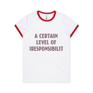 Irresponsible - Womens Ringer Tee Thumbnail